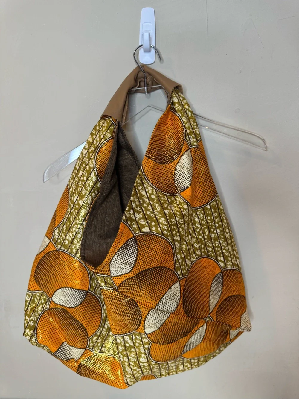 Love Beats Boutique Margie McClarin African Print Hobo Shoulder Bag